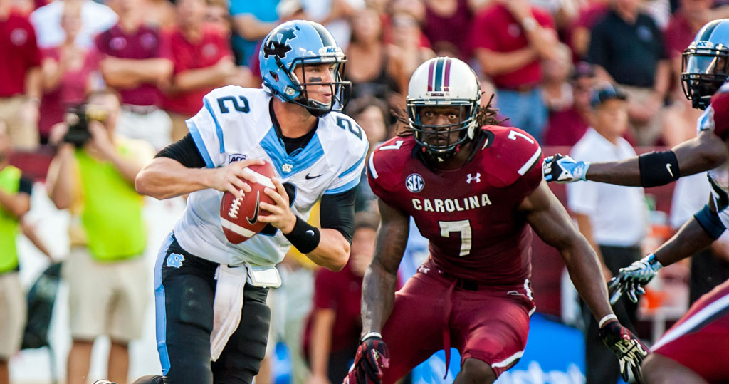NCAA Football: North Carolina at South Carolina