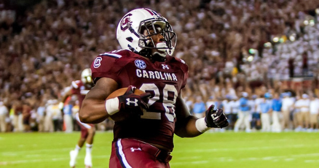 NCAA Football: North Carolina at South Carolina
