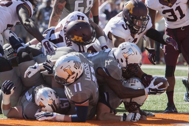 NCAA Football: Minnesota at Illinois