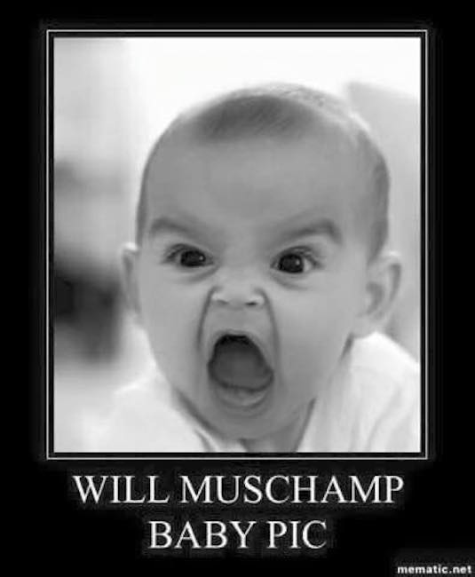 Muschamp Baby pic MEME