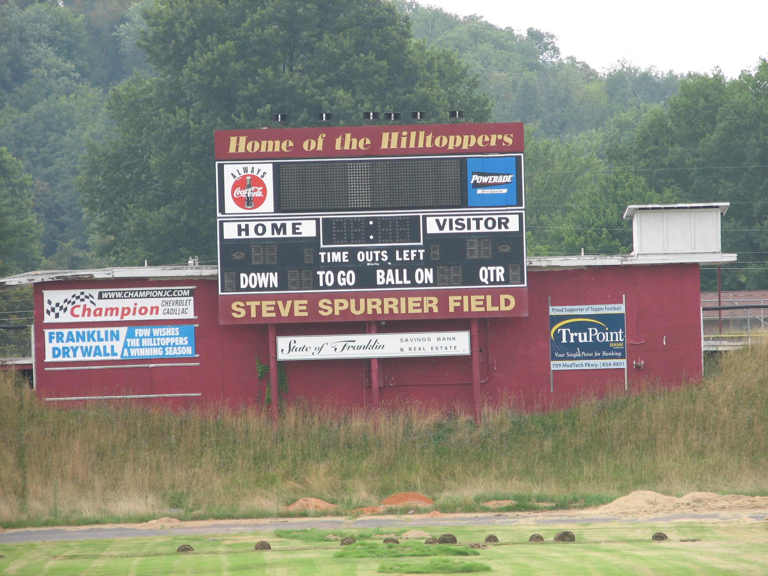 A look at the old field named after Steve Spurrier at Roosevelt Memorial Stadium, which has since been razed. His name is still found on the school's new on-campus stadium.