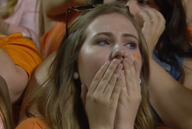 sad tennessee fan