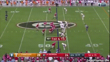 Eason touchdown Ridley UGA vs Tennessee