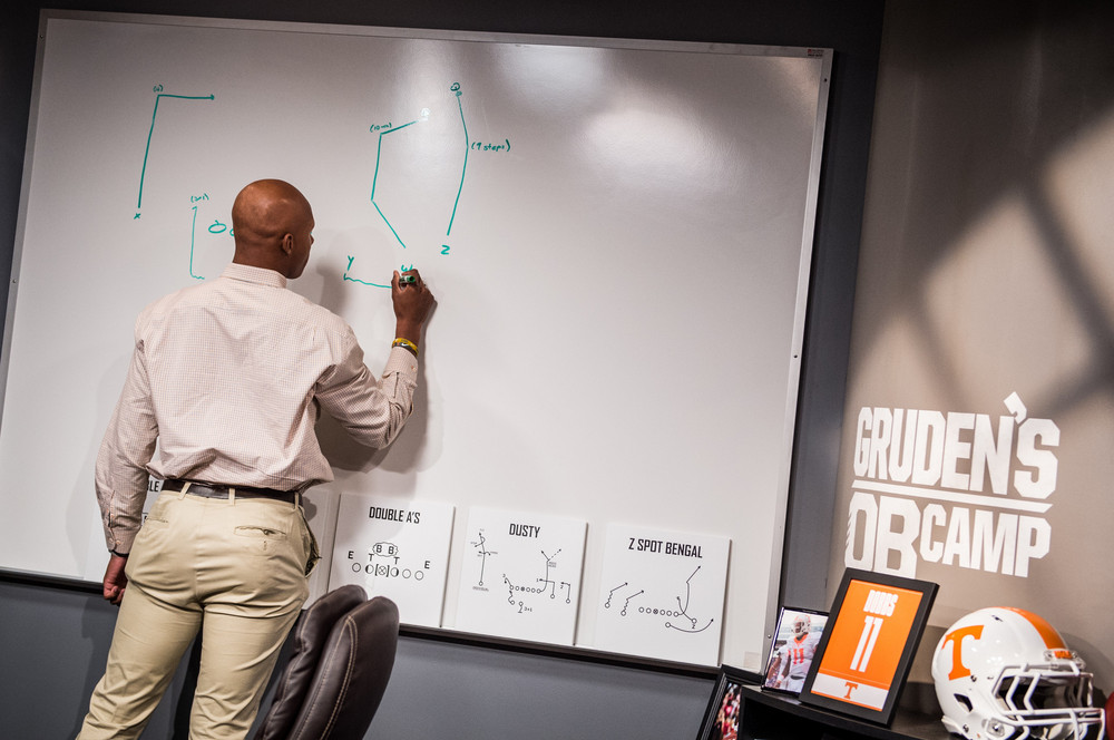 Bay Lake, FL - March 16, 2017 - Wide World of Sports: Josh Dobbs during the 2017 class at Gruden Camp (Photo by Heather Harvey / ESPN Images)