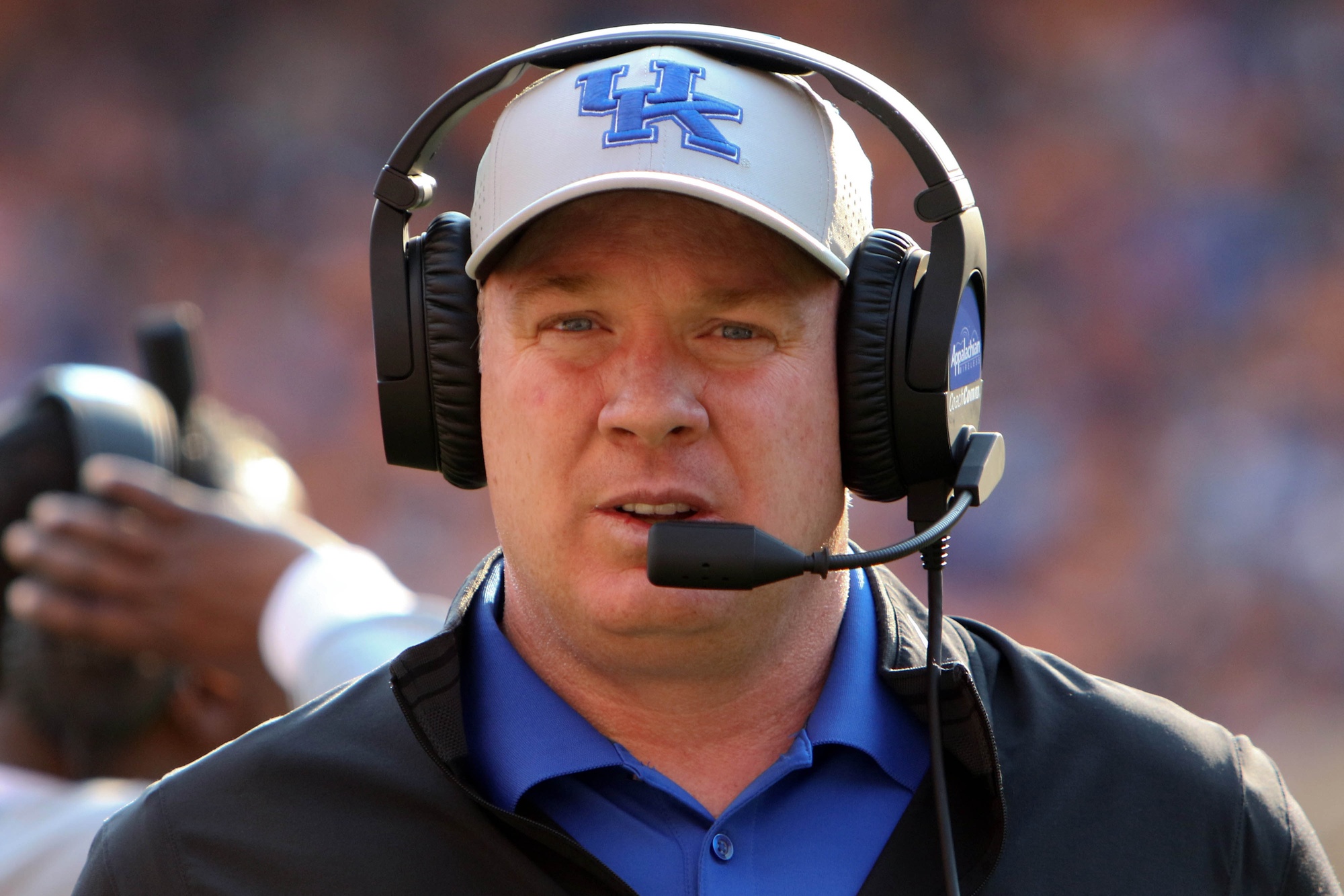 Nov 12, 2016; Knoxville, TN, USA; Kentucky Wildcats head coach Mark Stoops during the third quarter against the Tennessee Volunteers at Neyland Stadium. Mandatory Credit: Randy Sartin-USA TODAY Sports