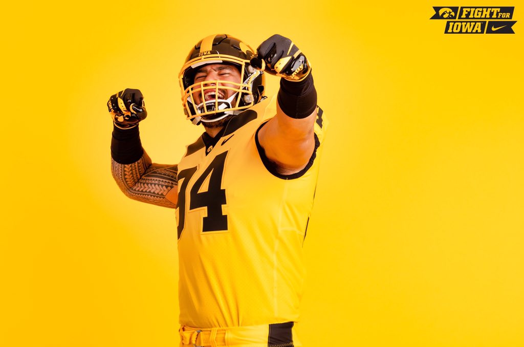 Hawkeyes uniforms: Iowa football team wears special gold 'winged' jerseys