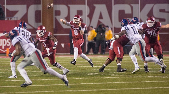 Arkansas Razorbacks may get in shootout versus Ole Miss