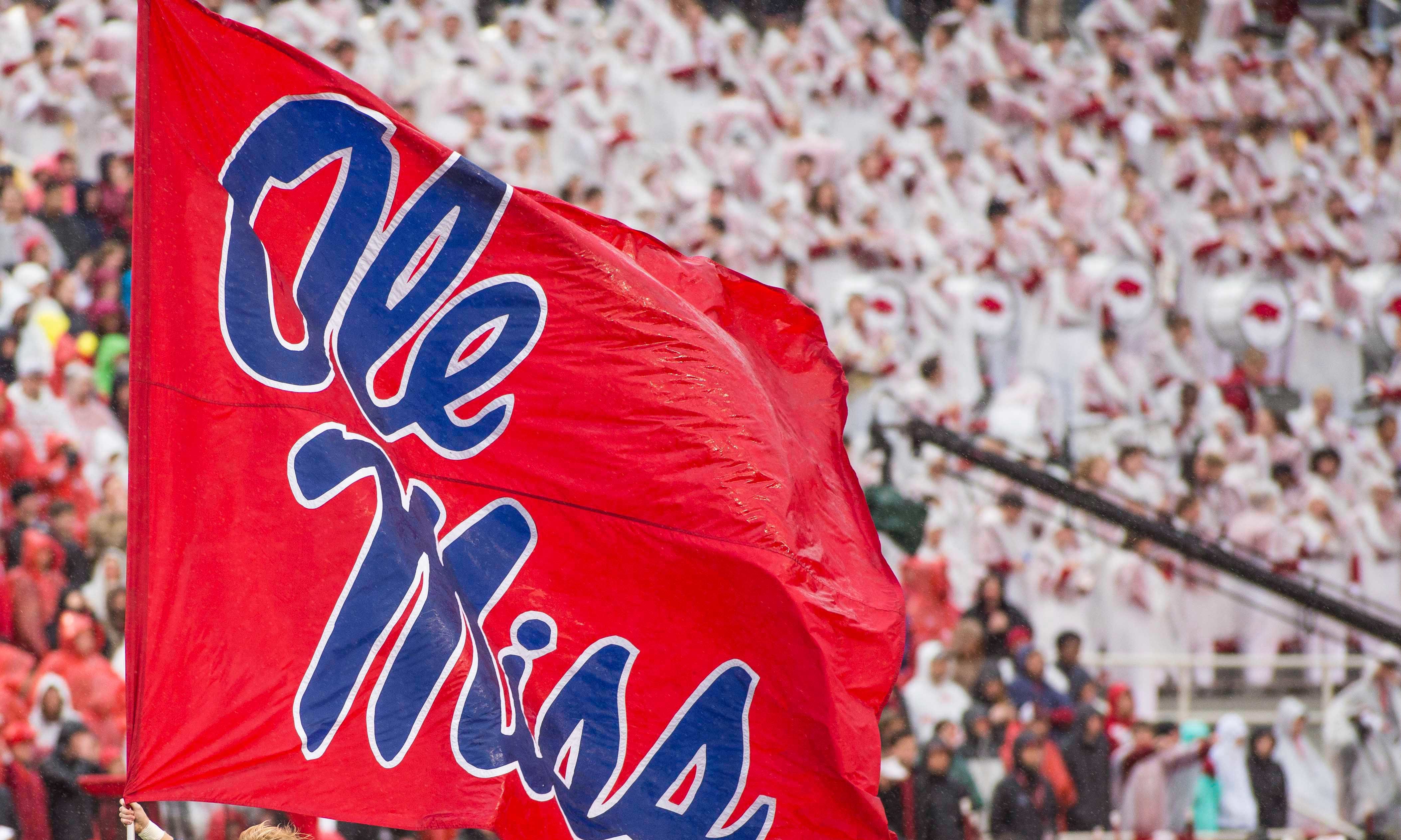 Ole Miss football flag.
