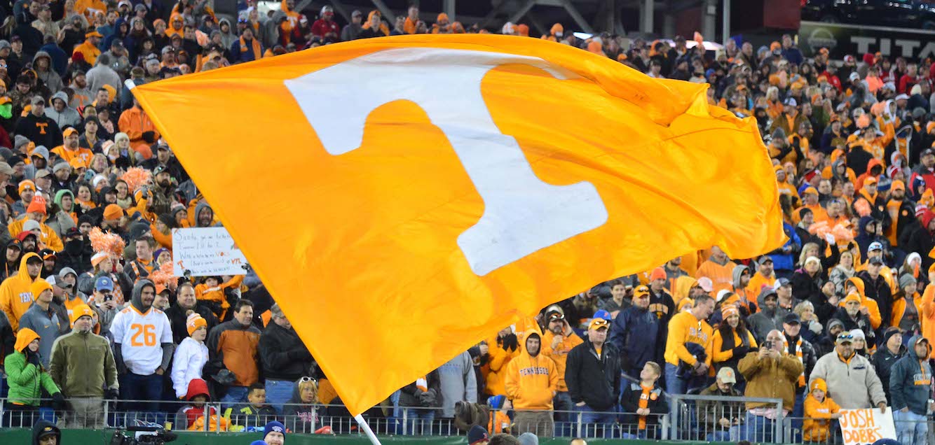 Tennessee football flag is shown.