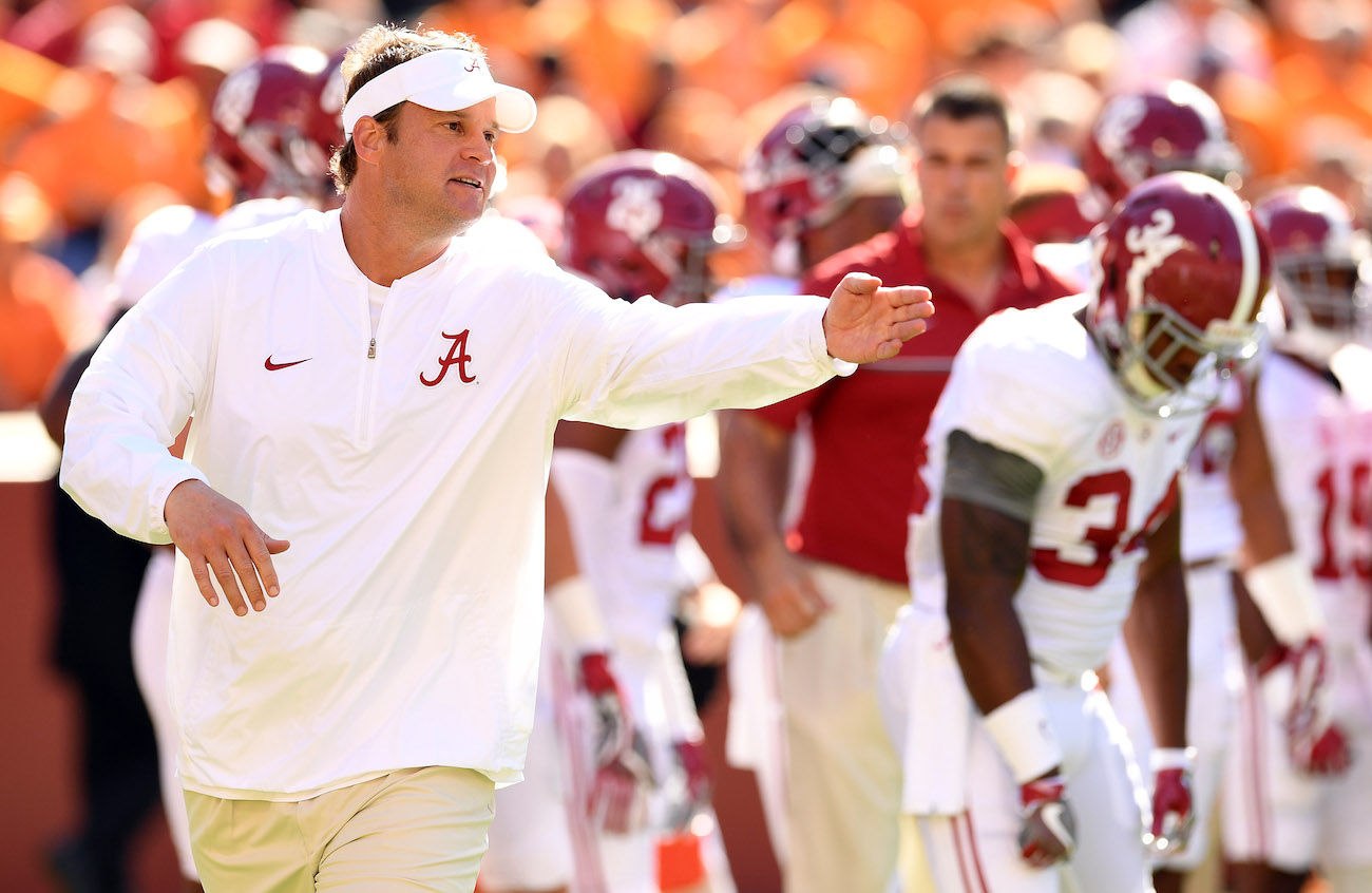 Former Alabama offensive coordinator Lane Kiffin.