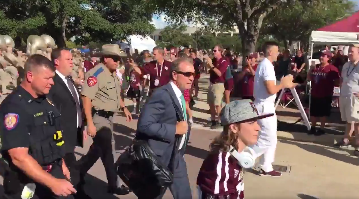Jimbo Fisher-Texas A&M-aggies-entrance-Kyle field
