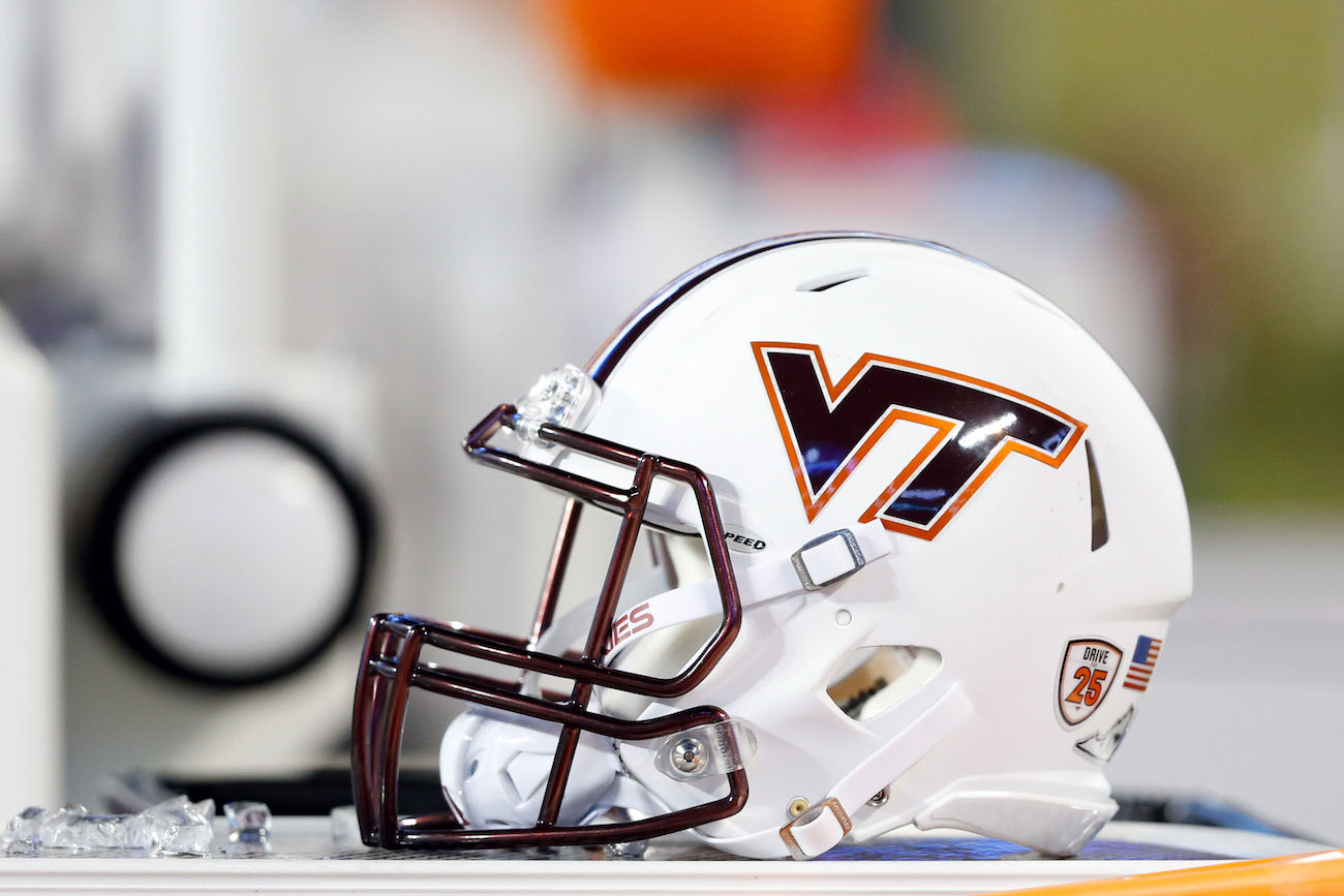 Virginia Tech helmet.