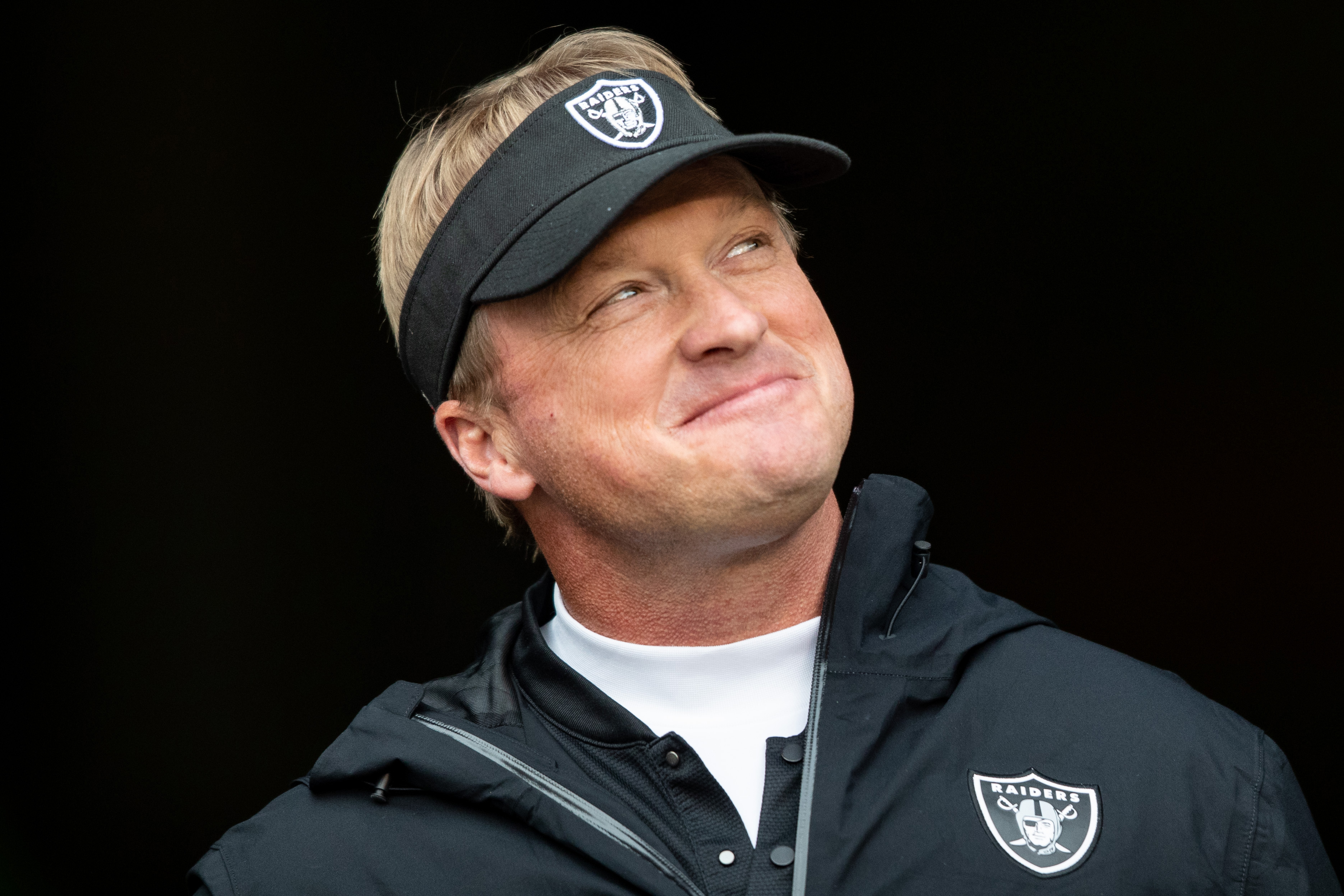 Jon Gruden with the Oakland Raiders.