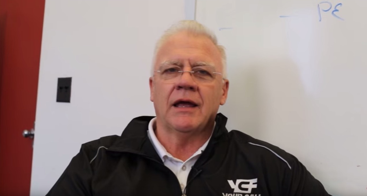 YouTube screen capture of Mike Sherman