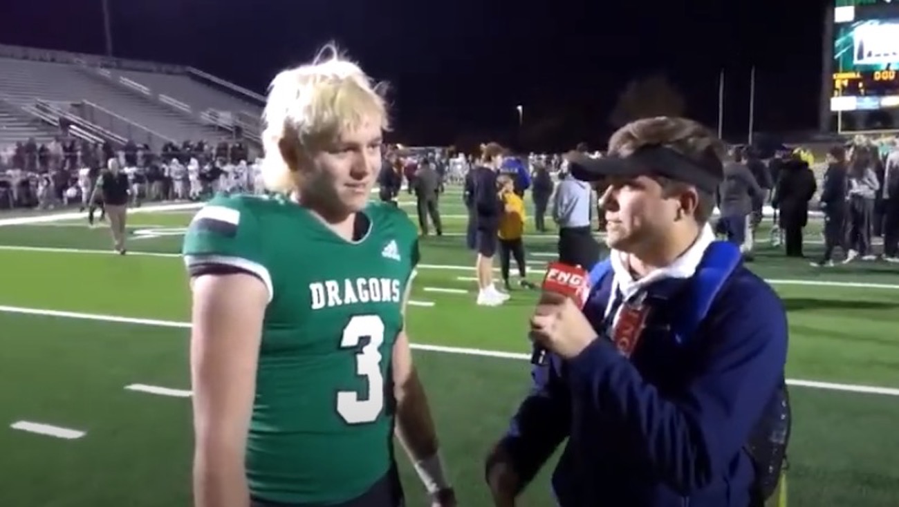 YouTube screenshot of Quinn Ewers via FridayNightGlory