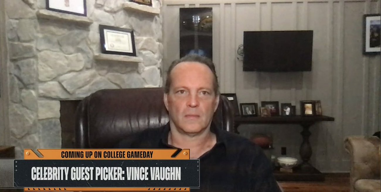 Fans poke fun of Vince Vaughn as College GameDay's celebrity