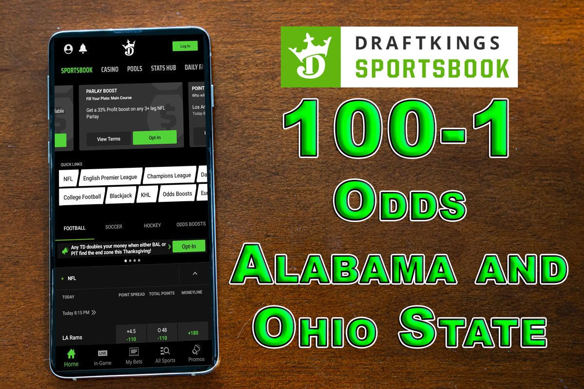 draftkings sportsbook 100-1