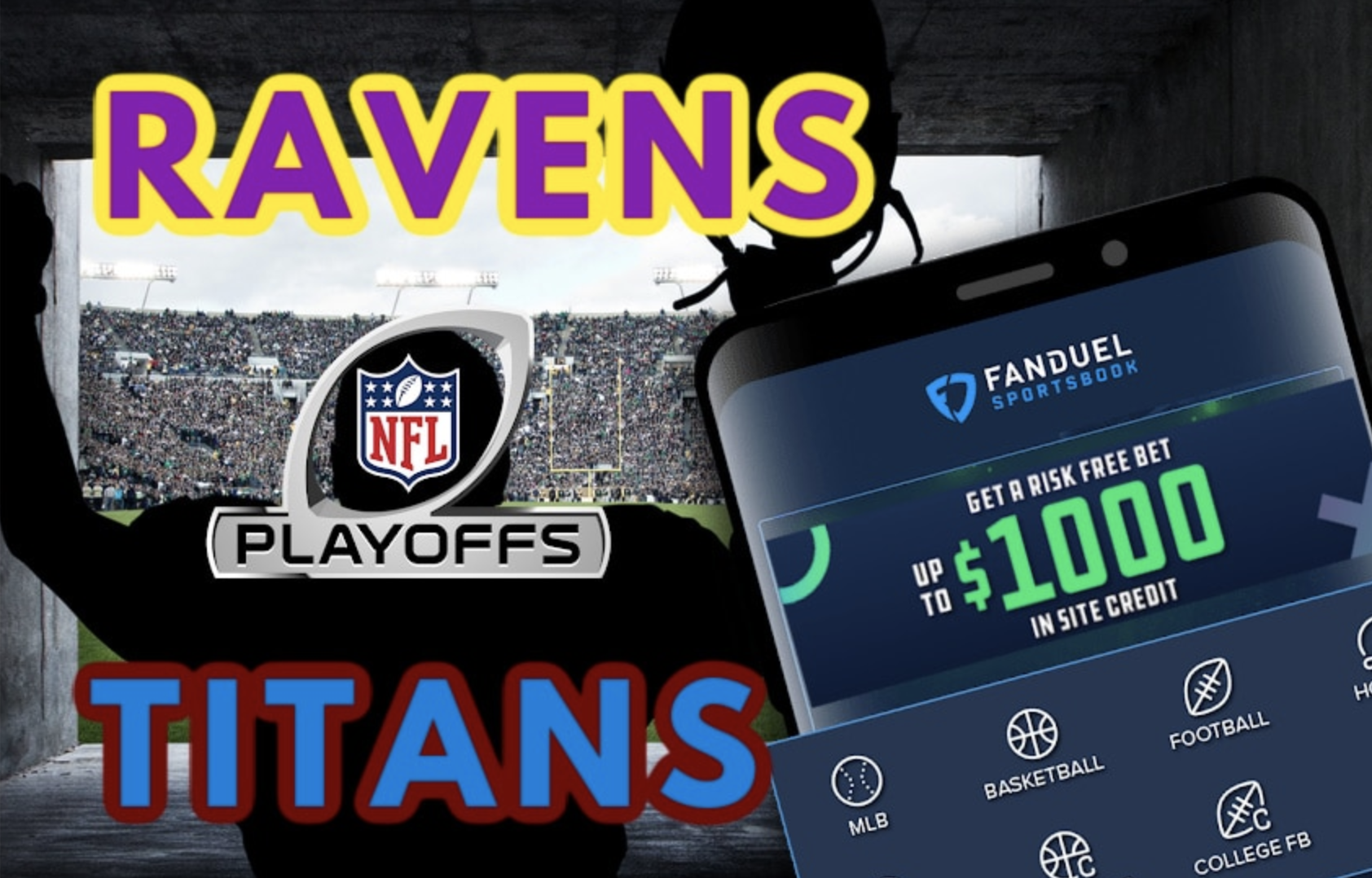 ravens titans betting