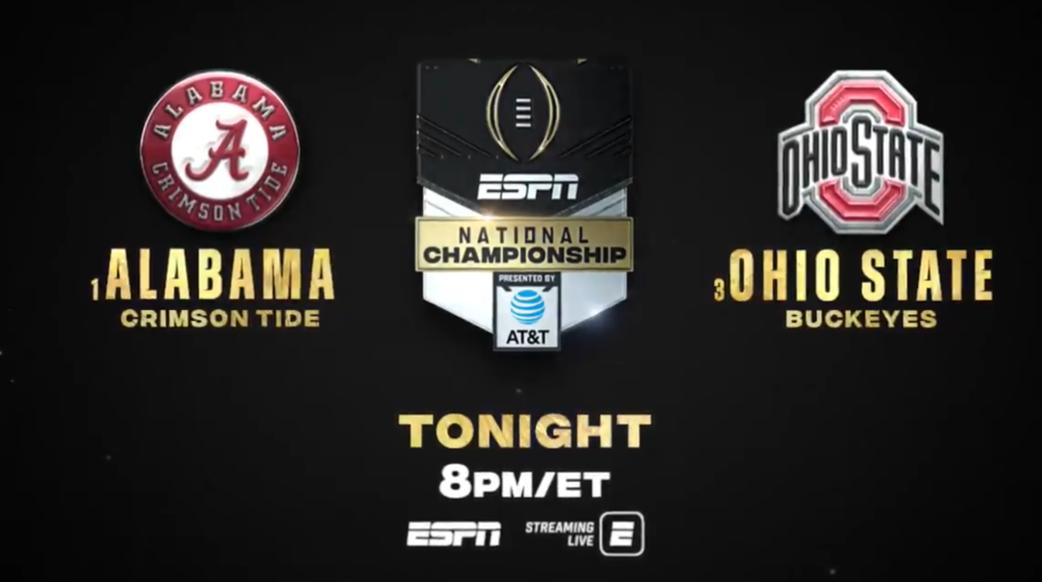 WHAT STREAMING SERVICE IS THE NATIONAL CHAMPIONSHIP GAME ON visual data 6