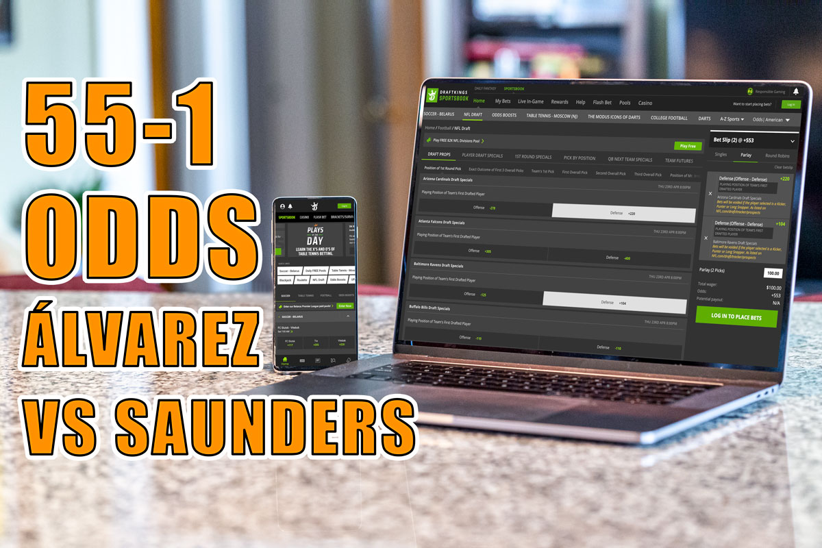 draftkings alvarez 55-1 odds