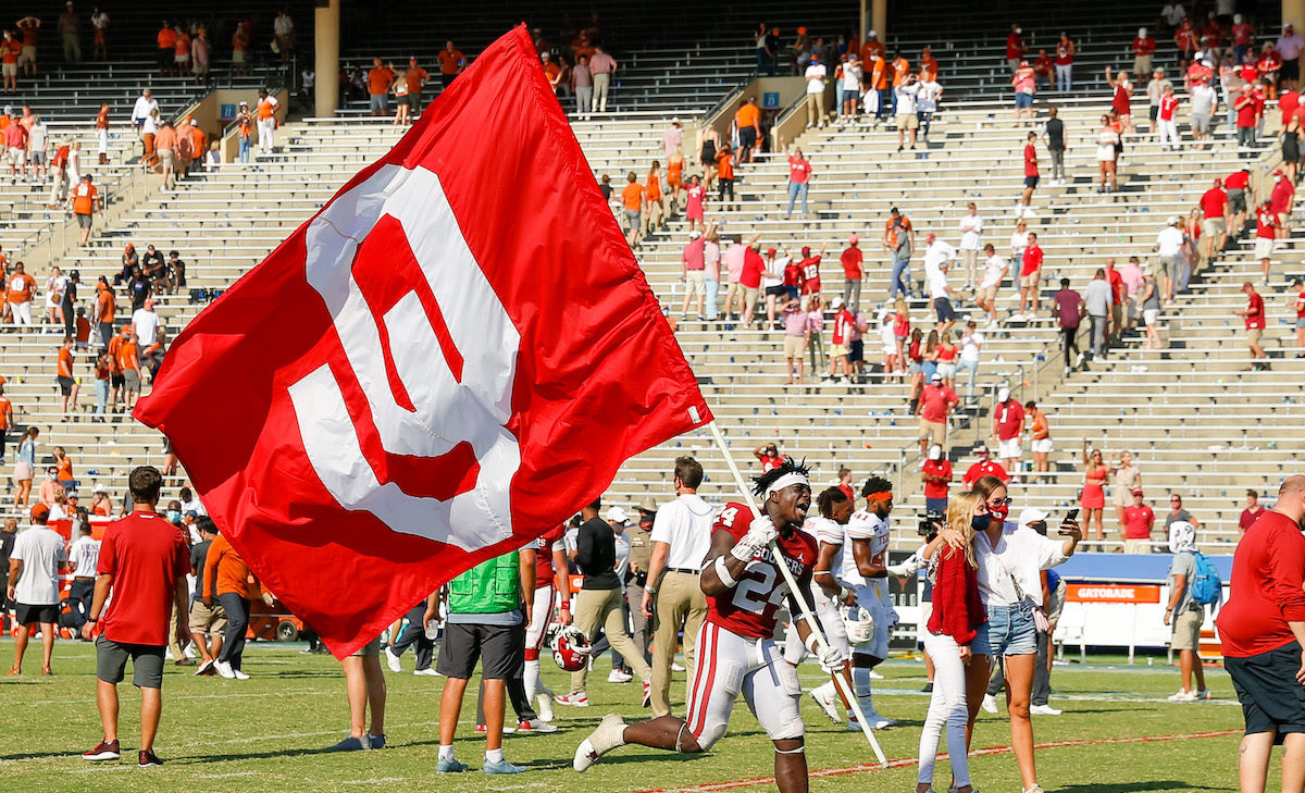 An Oklahoma flag is shown.