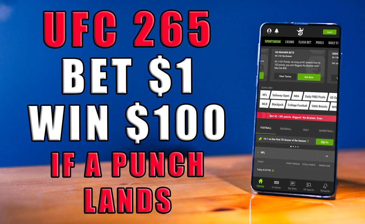 draftkings sportsbook ufc 265 promo