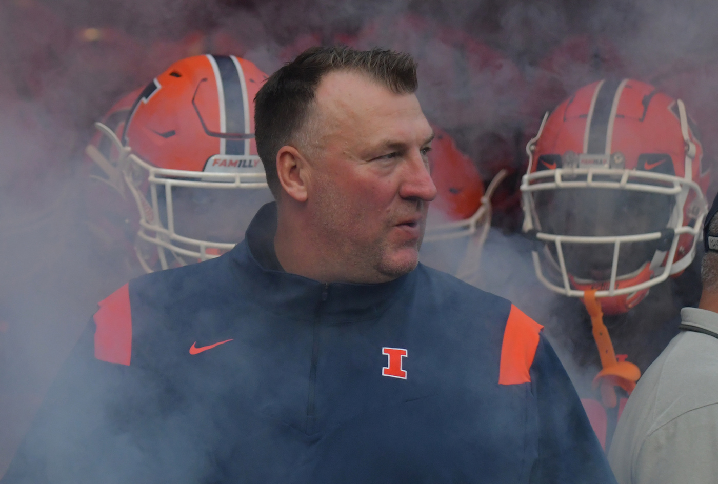 Illinois coach Bret Bielema.