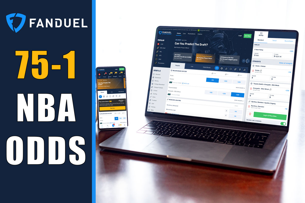 fanduel arizona promo nba 75-1 bonus