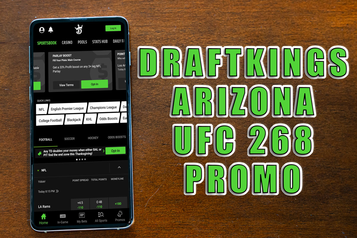 draftkings arizona ufc 268 promo
