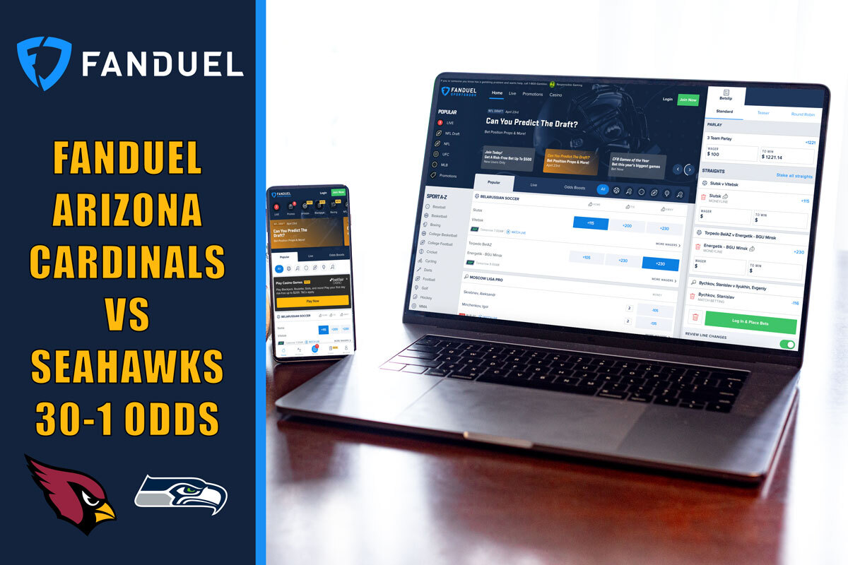 fanduel arizona promo cardinals 30-1 bet 5 win 150