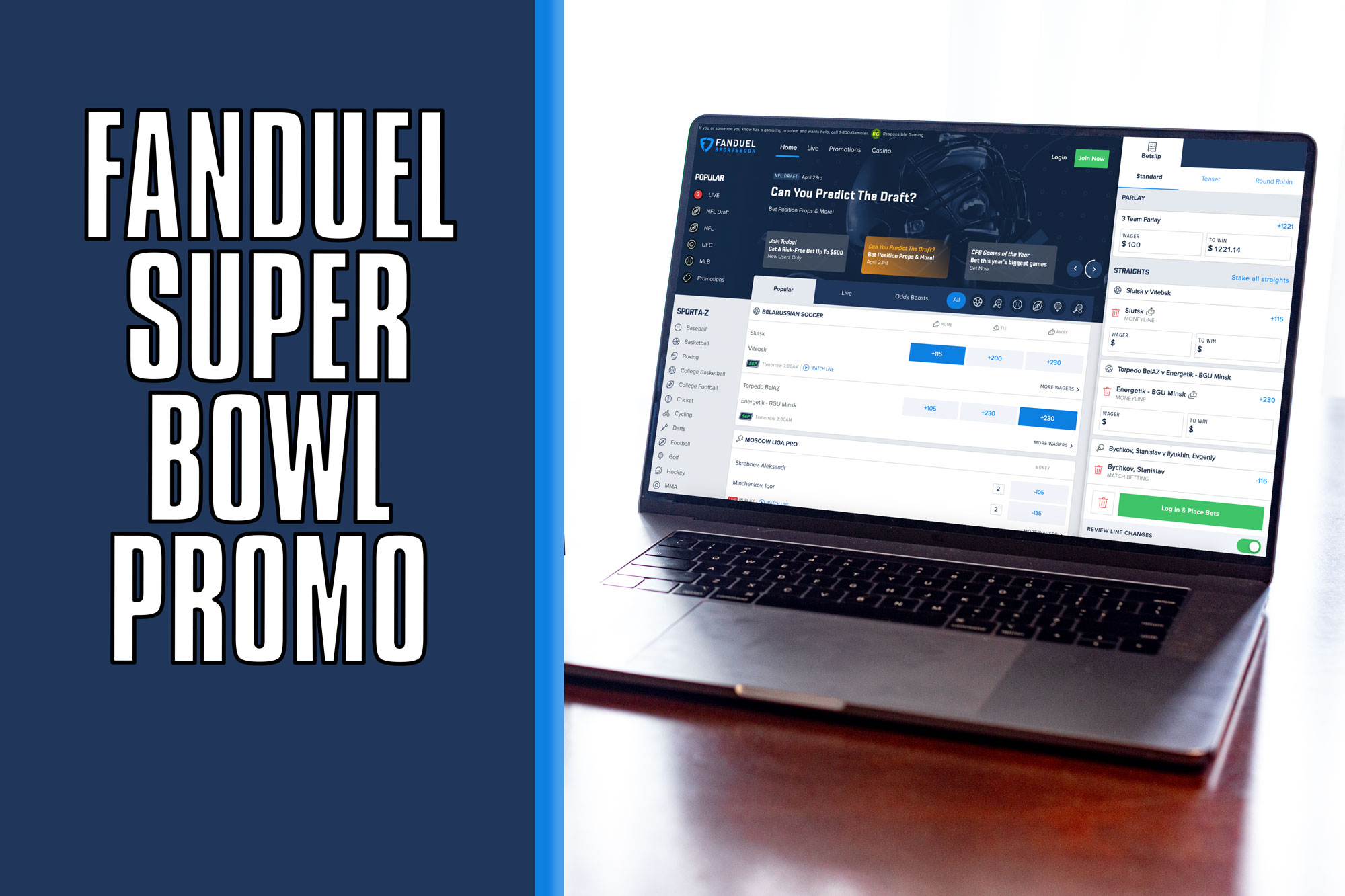 fanduel louisiana super bowl promo