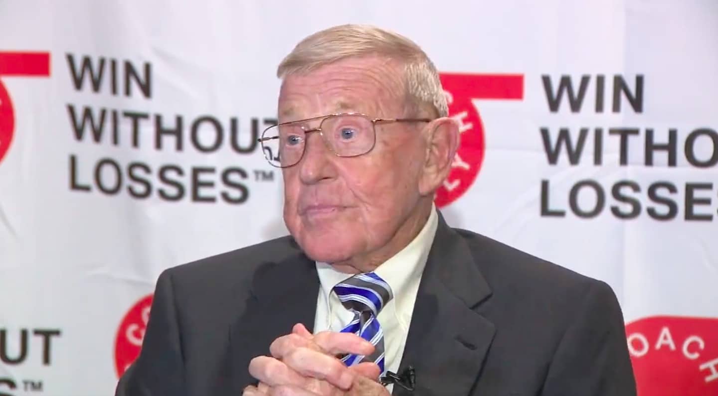 Former Notre Dame head coach Lou Holtz.
