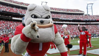 Georgia mascot Hairy Dawg.