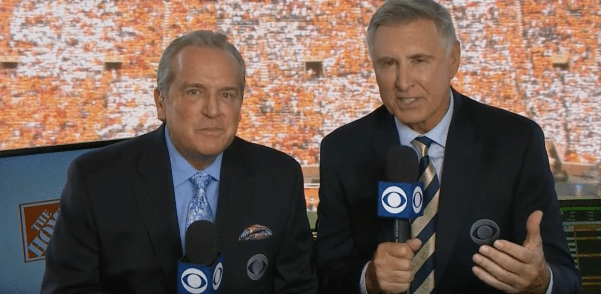 Brad Nessler, Gary Danielson screenshot via YouTube