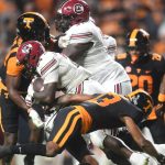 Tennessee and South Carolina football.