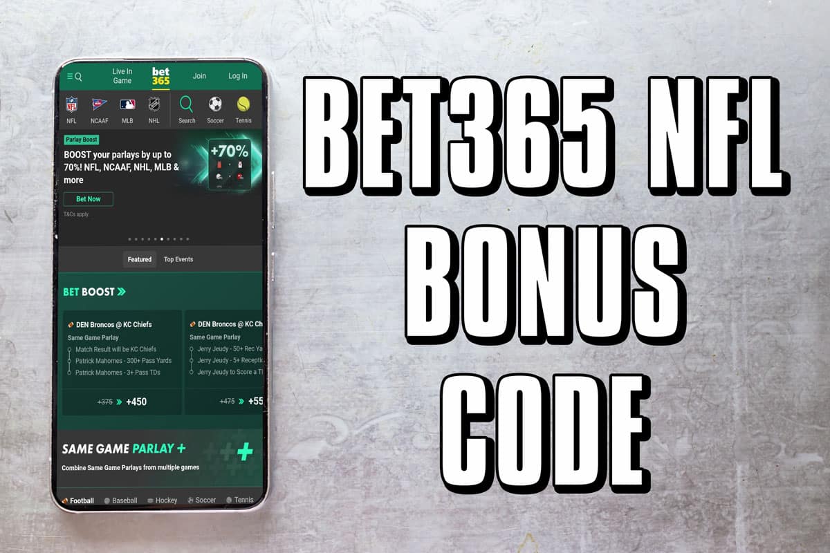 Bet365 NFL bonus code