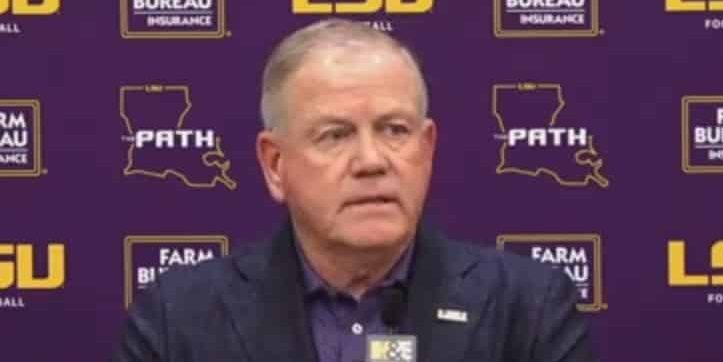 Brian Kelly Text Message Brian Kelly sends message to LSU fans to appreciate Jayden Daniels