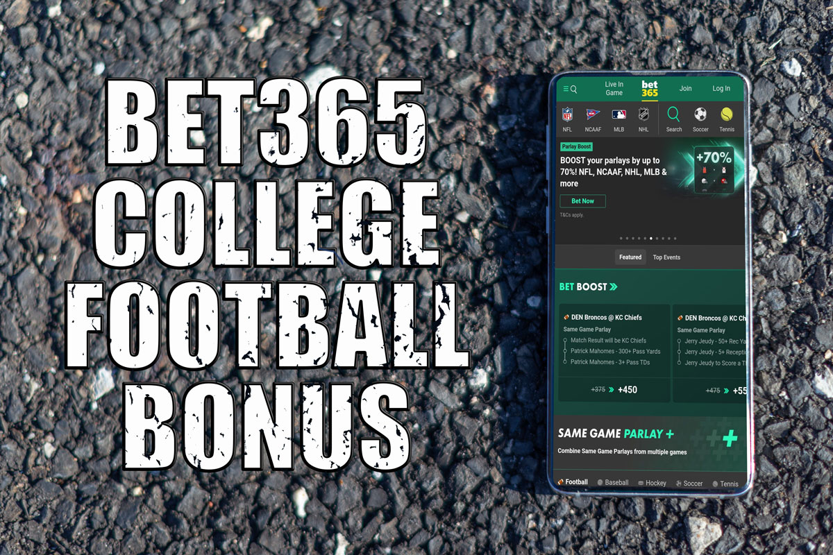 Bet365 college football bonus code