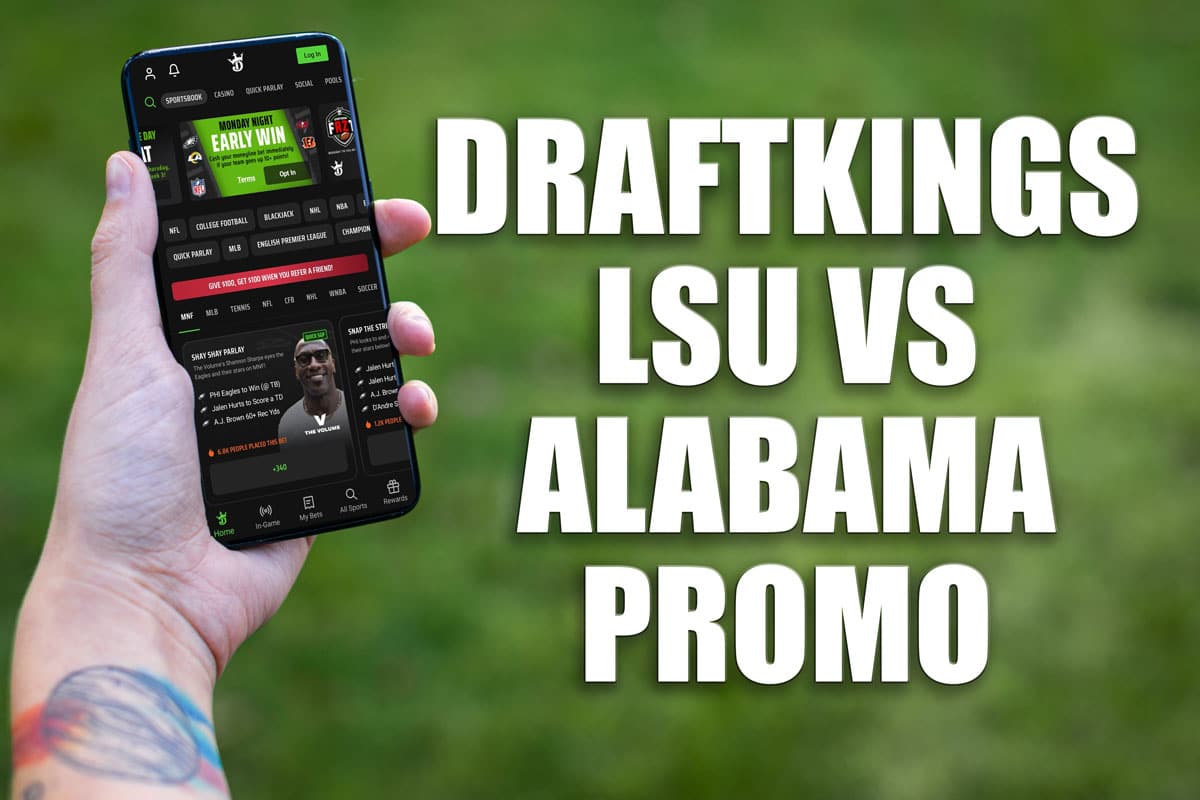 DraftKings LSU-Alabama promo