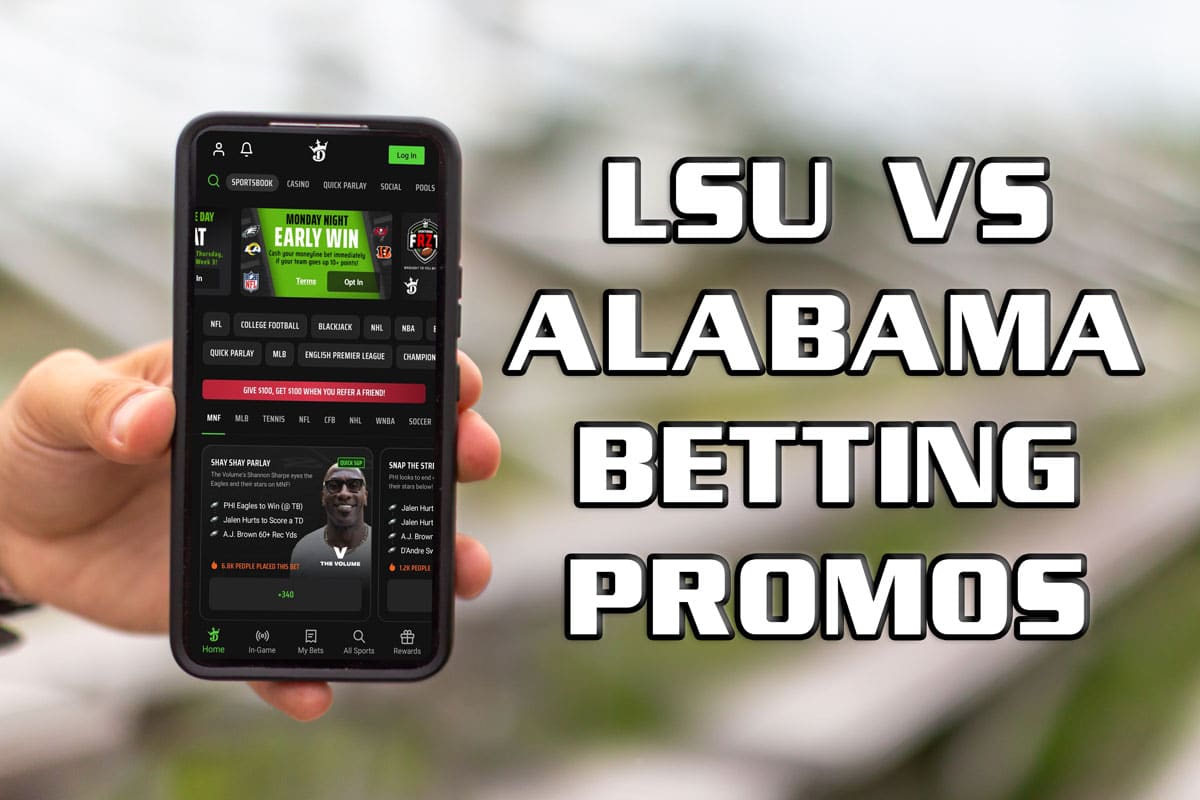 LSU-Alabama betting promos
