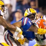 LSU and Florida play football.