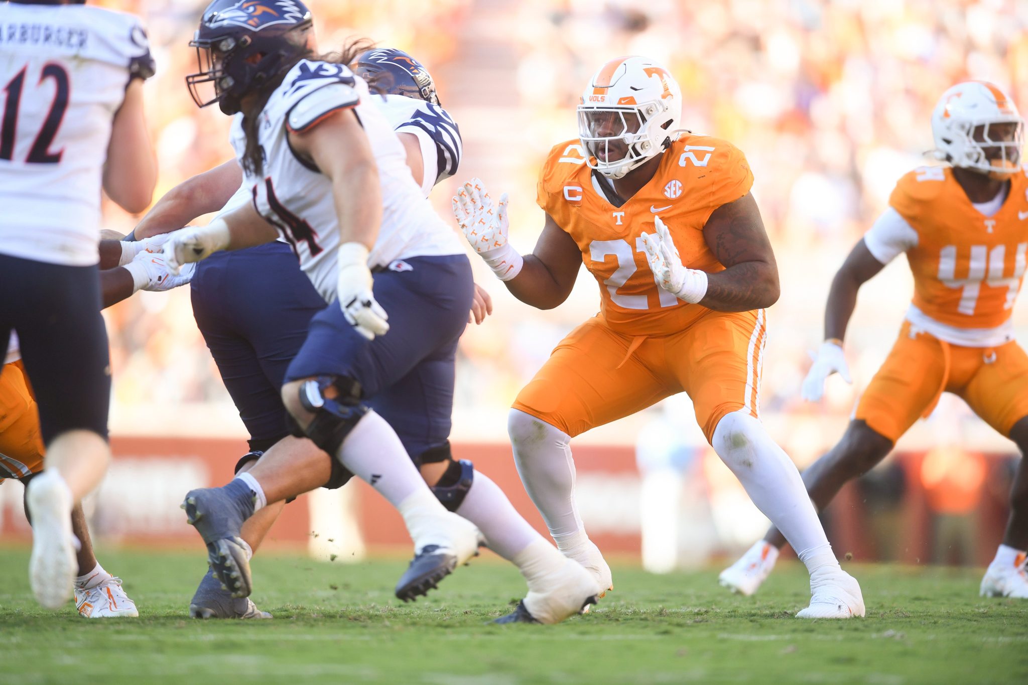 Omari Thomas during Tennessee's game against UTSA.