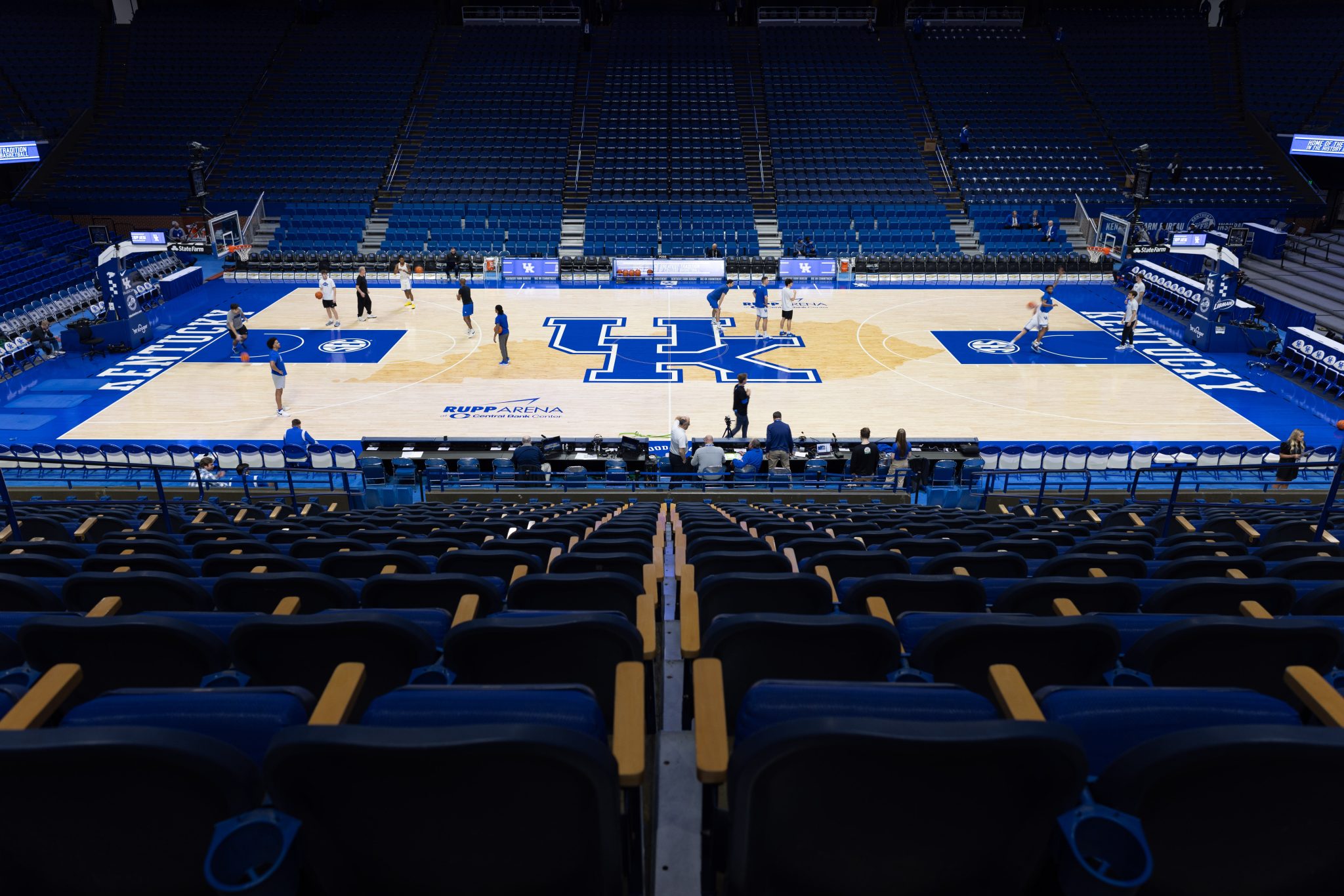 Rupp Arena floor.