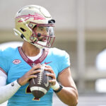 DJ Uiagalelei and Florida State are hoping to push for a College Football Playoff spot in 2024, but the betting odds aren't in their favor.