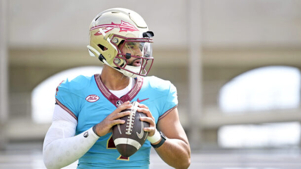 DJ Uiagalelei and Florida State are hoping to push for a College Football Playoff spot in 2024, but the betting odds aren't in their favor.