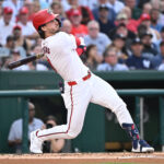 Dylan Crews hit his first Major League home run on Wednesday.