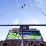 Flyover at Auburn before a home football game.