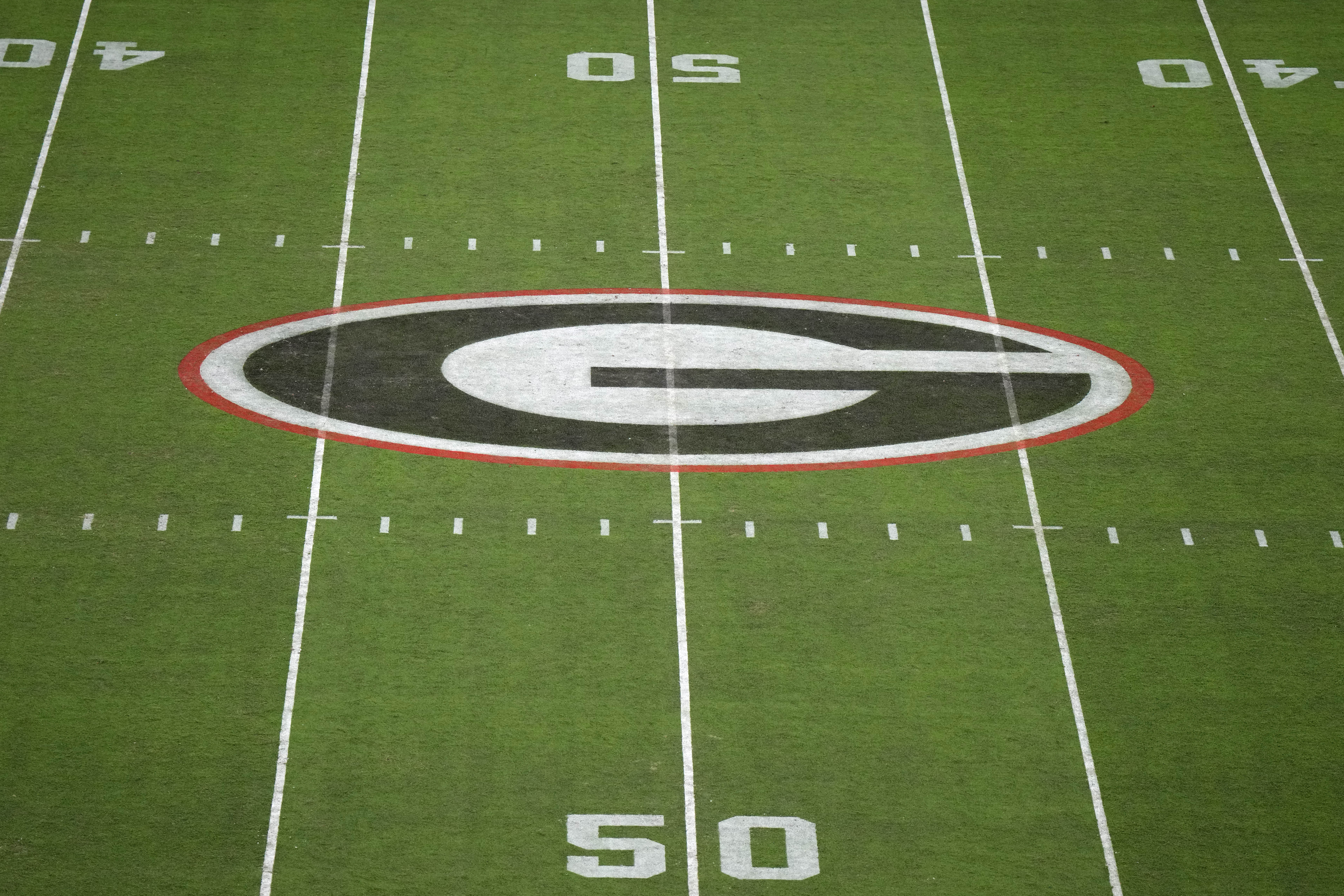 Georgia logo shown on the field.