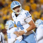 North Carolina quarterback Max Johnson
