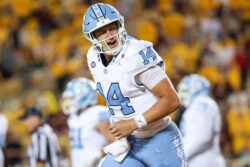 North Carolina quarterback Max Johnson